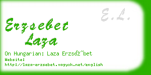 erzsebet laza business card